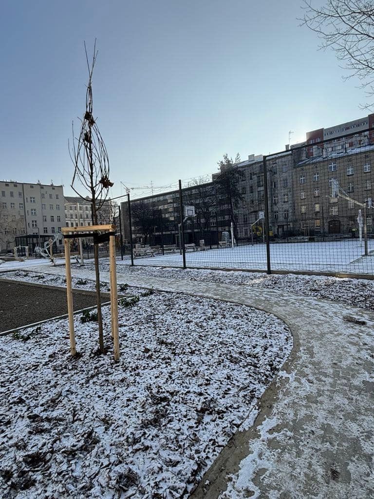 Pierwsze efekty remontowanego podwórka w okolicy. pl. Grunwaldzkiego