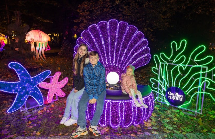 Wystawa Garden of Lights "Dzika Afryka"