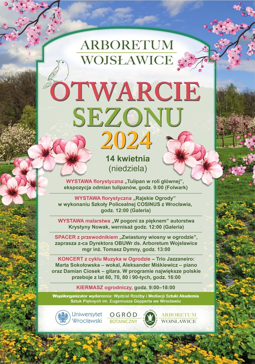 Arboretum Wojsławice - program otwarcia