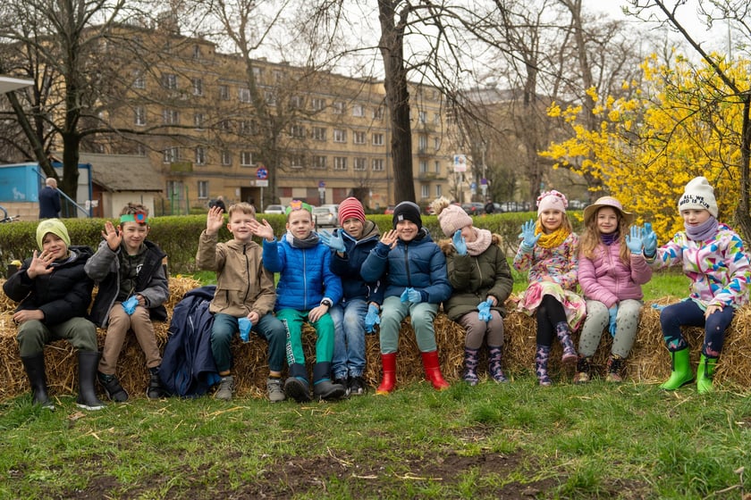 Sadzenie Mikrolasu Miyawaki we Wrocławiu, 21 marca 2024 roku
