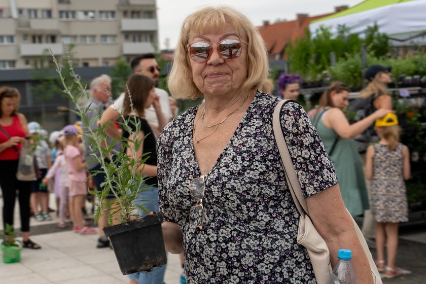 Na otwarciu placu Nowy Targ Zarząd Zieleni Miejskiej rozdawał sadzonki, Ekosystem nawóz zrobiony z naszych bioodpadów, a MPWiK częstowało zdrową karanówką okraszoną owocami.