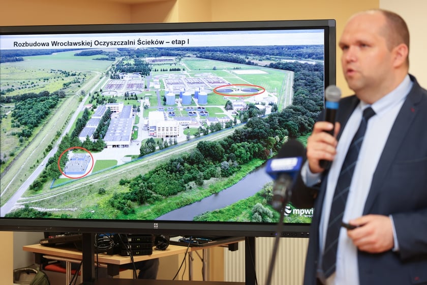 Rozbudowa Wrocławskiej Oczyszczalni Ścieków „Janówek” - konferencja prasowa 13.09.2024