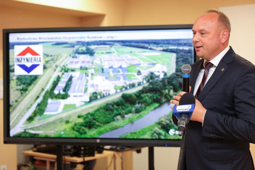 Rozbudowa Wrocławskiej Oczyszczalni Ścieków „Janówek” - konferencja prasowa 13.09.2024