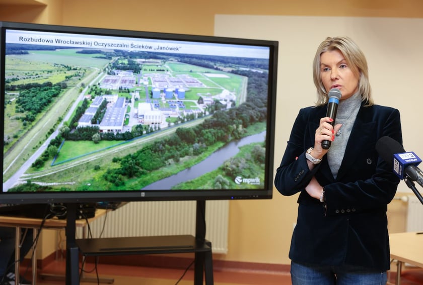 Rozbudowa Wrocławskiej Oczyszczalni Ścieków „Janówek” - konferencja prasowa 13.09.2024