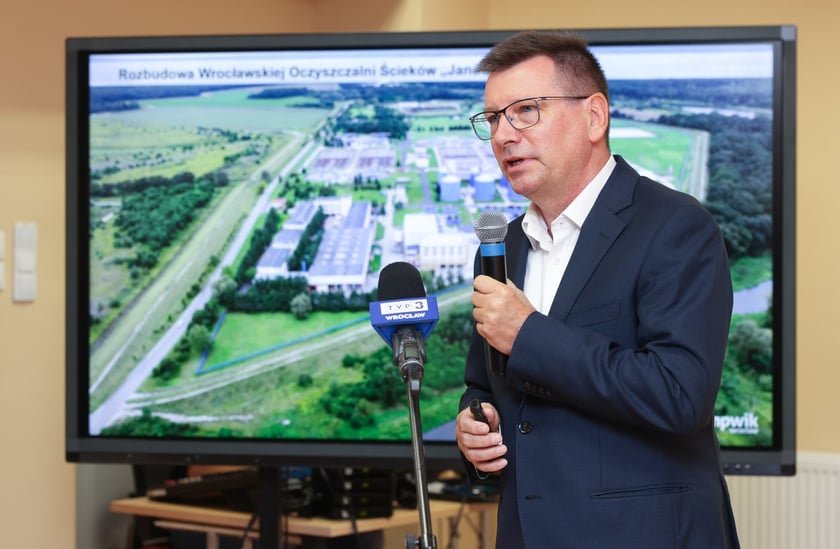 Rozbudowa Wrocławskiej Oczyszczalni Ścieków „Janówek” - konferencja prasowa 13.09.2024