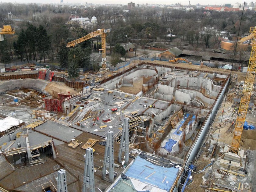 Afrykarium we Wrocławiu kończy w tym roku 10 lat. Oto zdjęcia z budowy