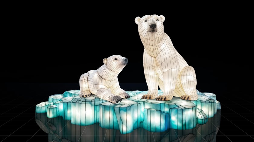 Garden of Lights - Ogród Świateł we wrocławskim ZOO. Wystawa "Dzika Azja". Wizualizacje wystawy