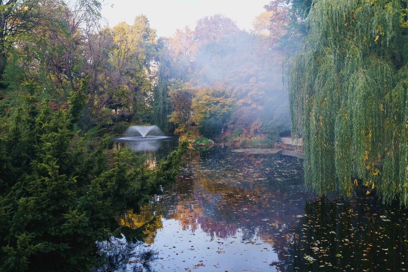 Ogr&oacute;d Botaniczny w kolorach jesieni