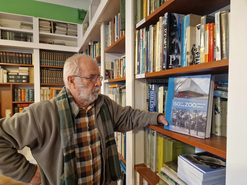 dr Leszek Solski,  st. specjalista do spraw naukowych z wrocławskiego zoo, współautor książki 150 lat ZOO Wrocław