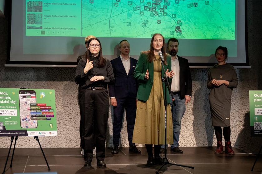Mapa #Wrocławniemarnuje - konferencja prasowa 18.03.2025 r.