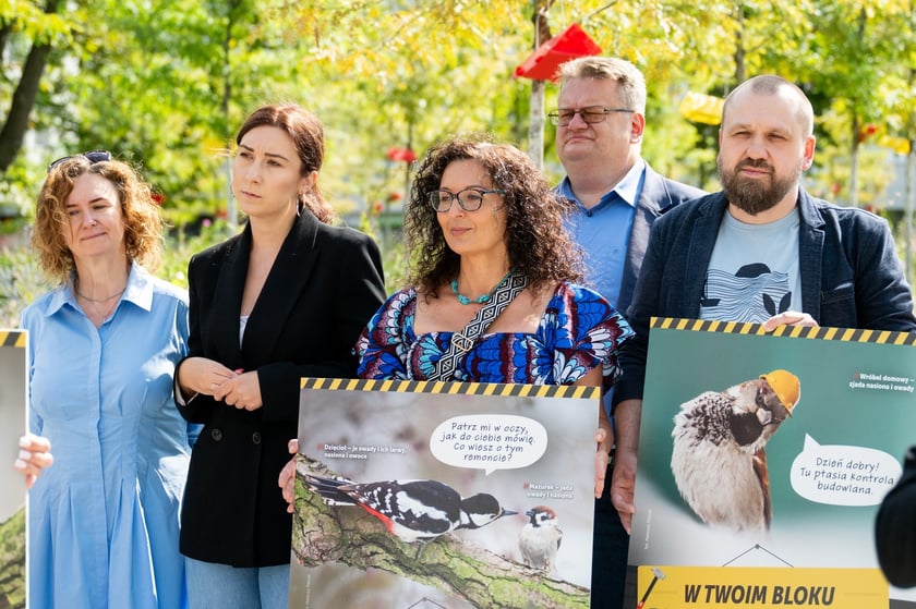 Konferencja prasowa  związana ze startem kampanii "Zróbmy miejsce dla wszystkich". Wrocław, plac Nowy Targ, 29 lipca 2025 rok