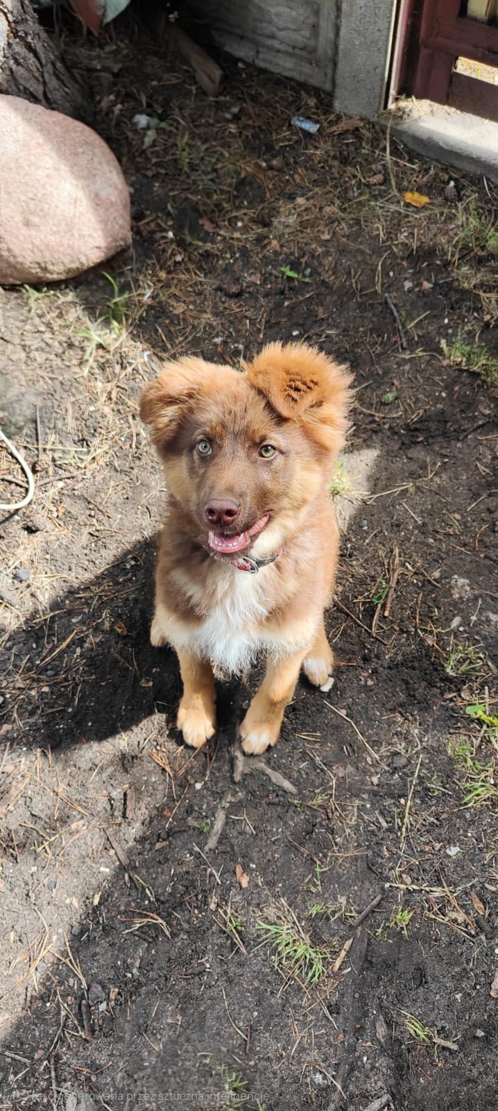 Toffi ma 5 miesięcy, uwielbia zabawy i sport. Jest w typie border collie i podejrzewamy że z tego względu ma ogromne pokłady energii. Szybko i chętnie uczy się nowych rzeczy zwłaszcza jeśli w grę wchodzą smaczki