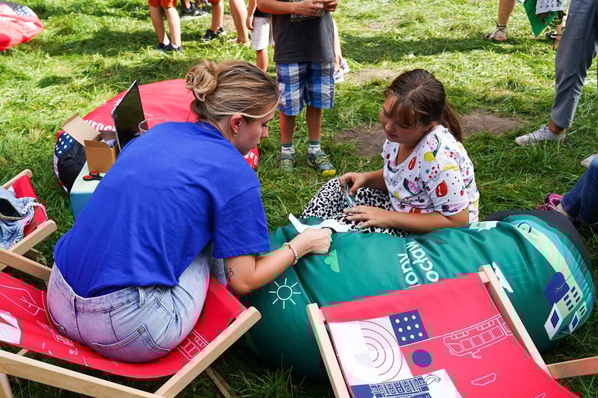 Piknik Wakacje z zielonym Wrocławiem w parku Brochowskim