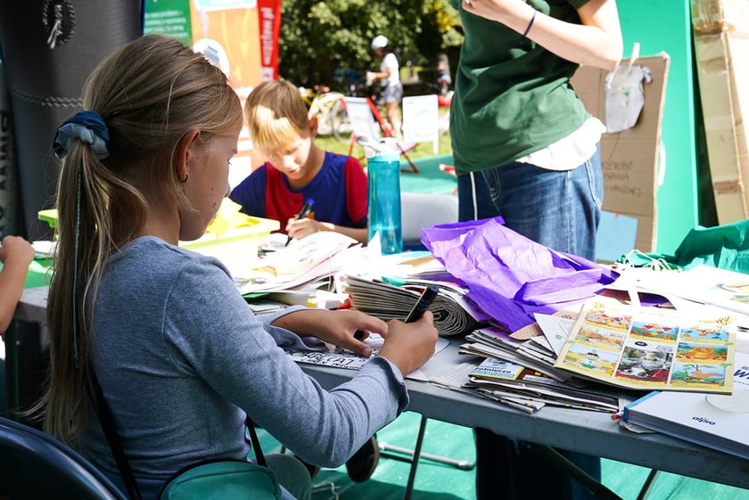 Piknik Wakacje z zielonym Wrocławiem w parku Brochowskim