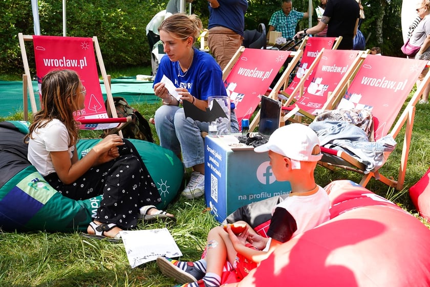 Piknik Wakacje z zielonym Wrocławiem w parku Brochowskim