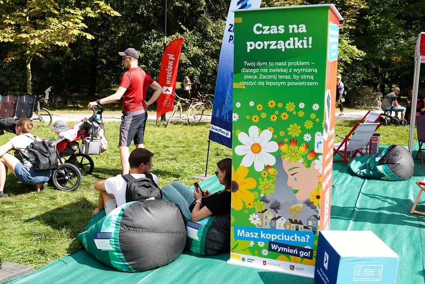Piknik Wakacje z zielonym Wrocławiem w parku Brochowskim