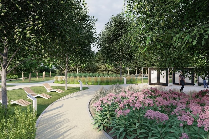 Park Literacki na Złotnikach - wizualizacje