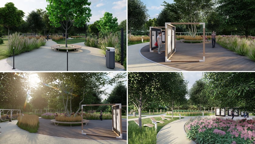 Park Literacki na Złotnikach - wizualizacje