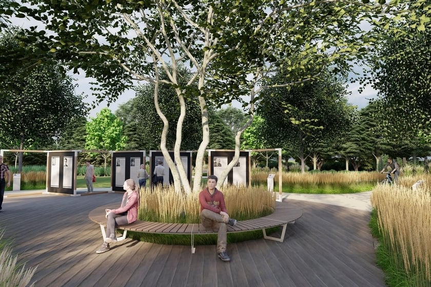 Park Literacki na Złotnikach - wizualizacje