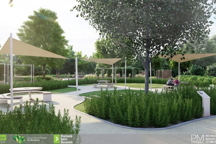 Park Literacki na Złotnikach - wizualizacje