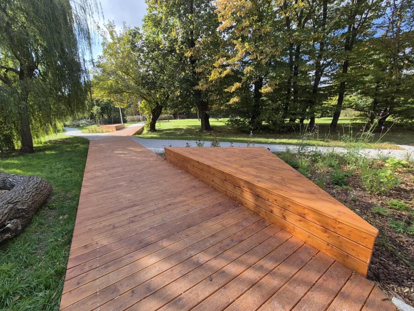 Skwer między ulicami Żernicką a Objazdową na osiedlu Żerniki we Wrocławiu