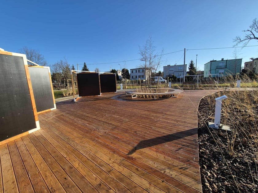 Park Literacki na Złotnikach.