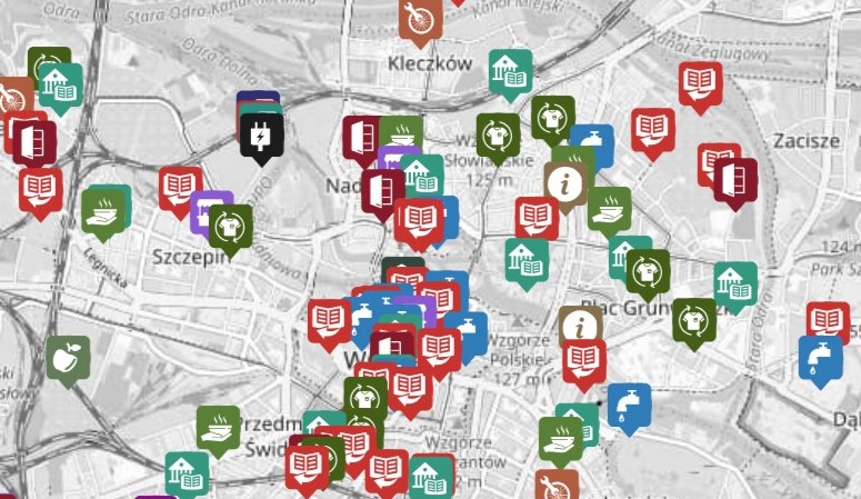 Mapka Wrocław nie marnuje. Po kliknięciu w link powyżej wejdziesz w mapkę interaktywną