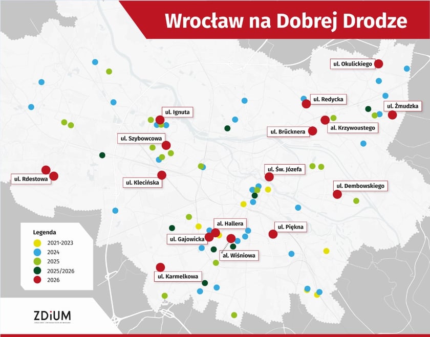 <p>Infografika z danymi programu &bdquo;Wrocław na Dobrej Drodze&rdquo;</p>