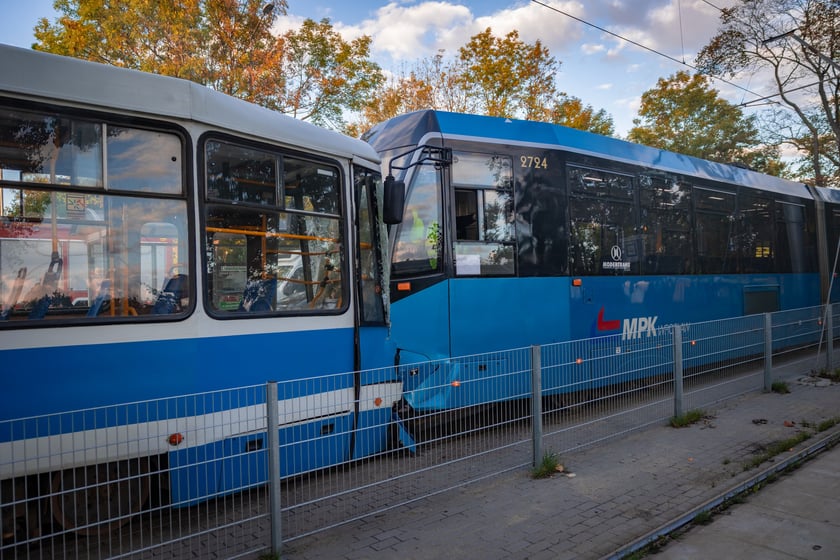Zderzenie dwóch tramwajów na ul. Kosmonautów - 22 września 2026 r.