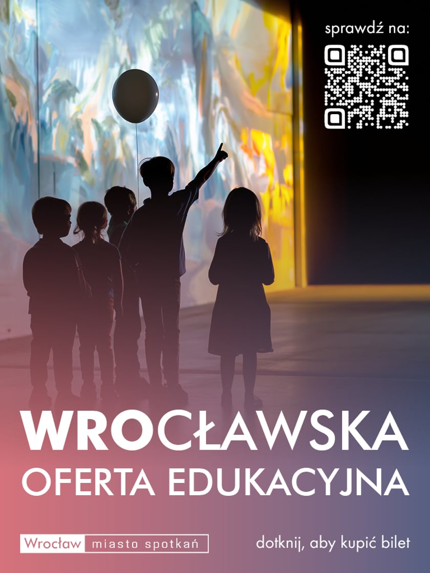 Plakat promujący nową platformę do planowania wycieczek we Wrocławiu