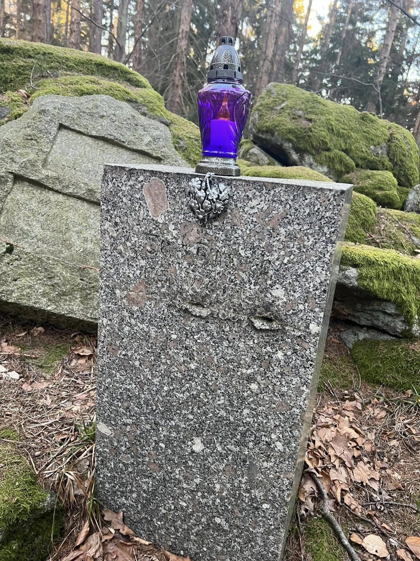 <p>Nagrobek na Cmentarzu Memento w Piechowicach - grób pejzażysty Hugo Dittricha</p>