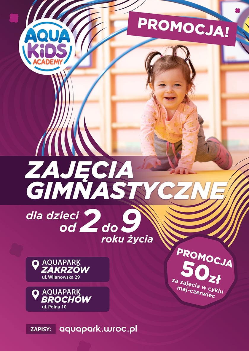 AquaKids Academy - plakat o promocjach