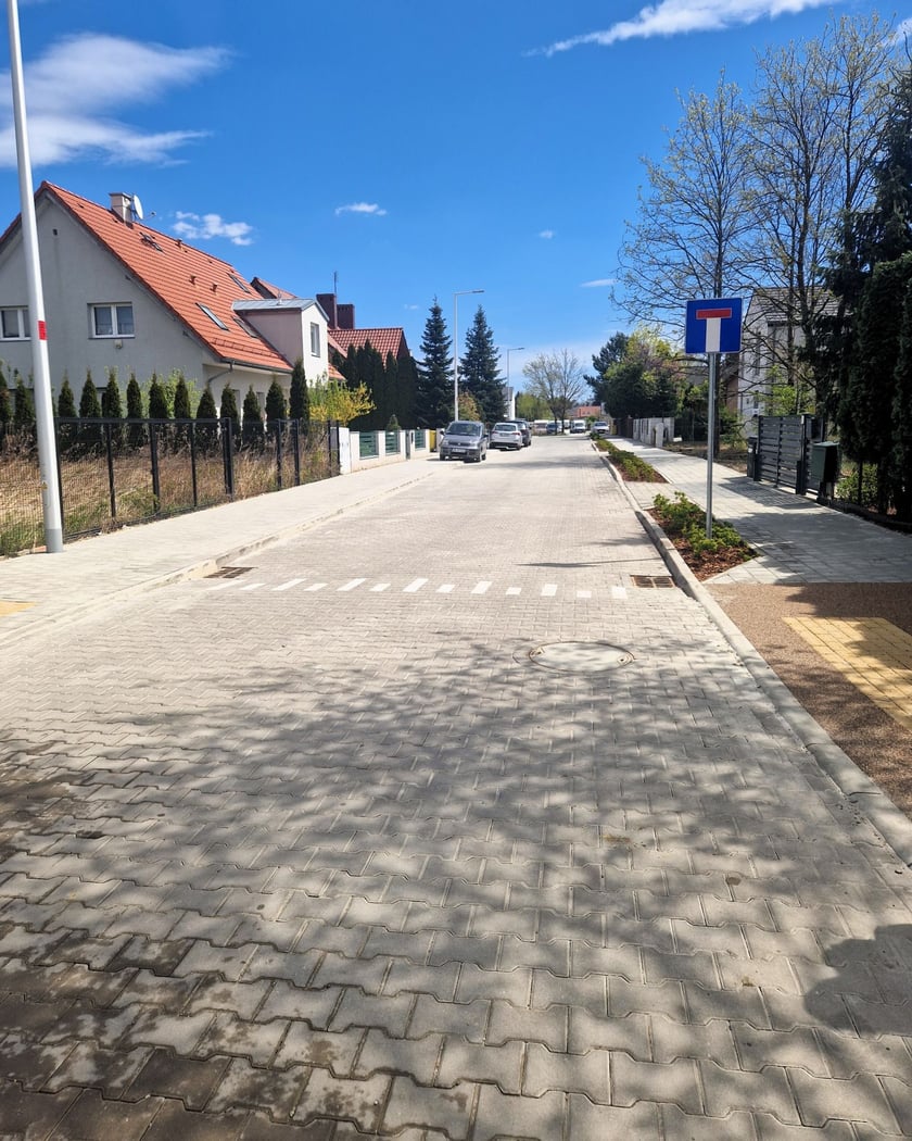 Ulica Hipolita Cegielskiego po przebudowie