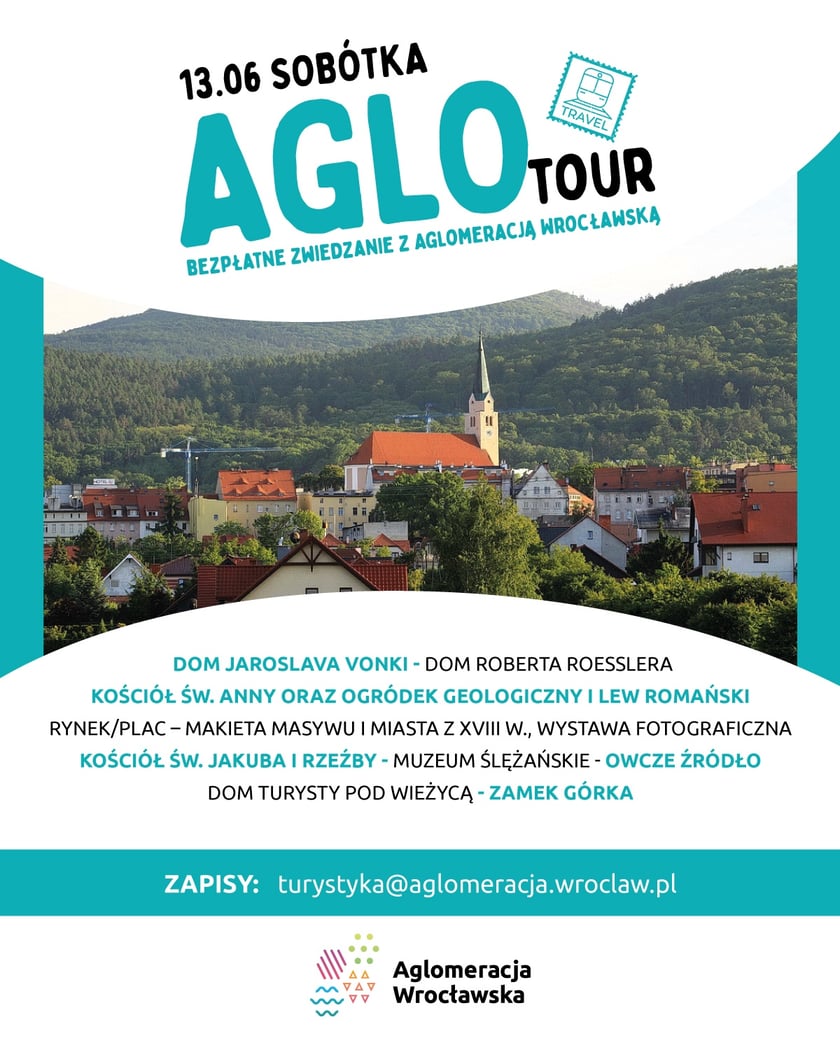 Plan spaceru w ramach AgloTour