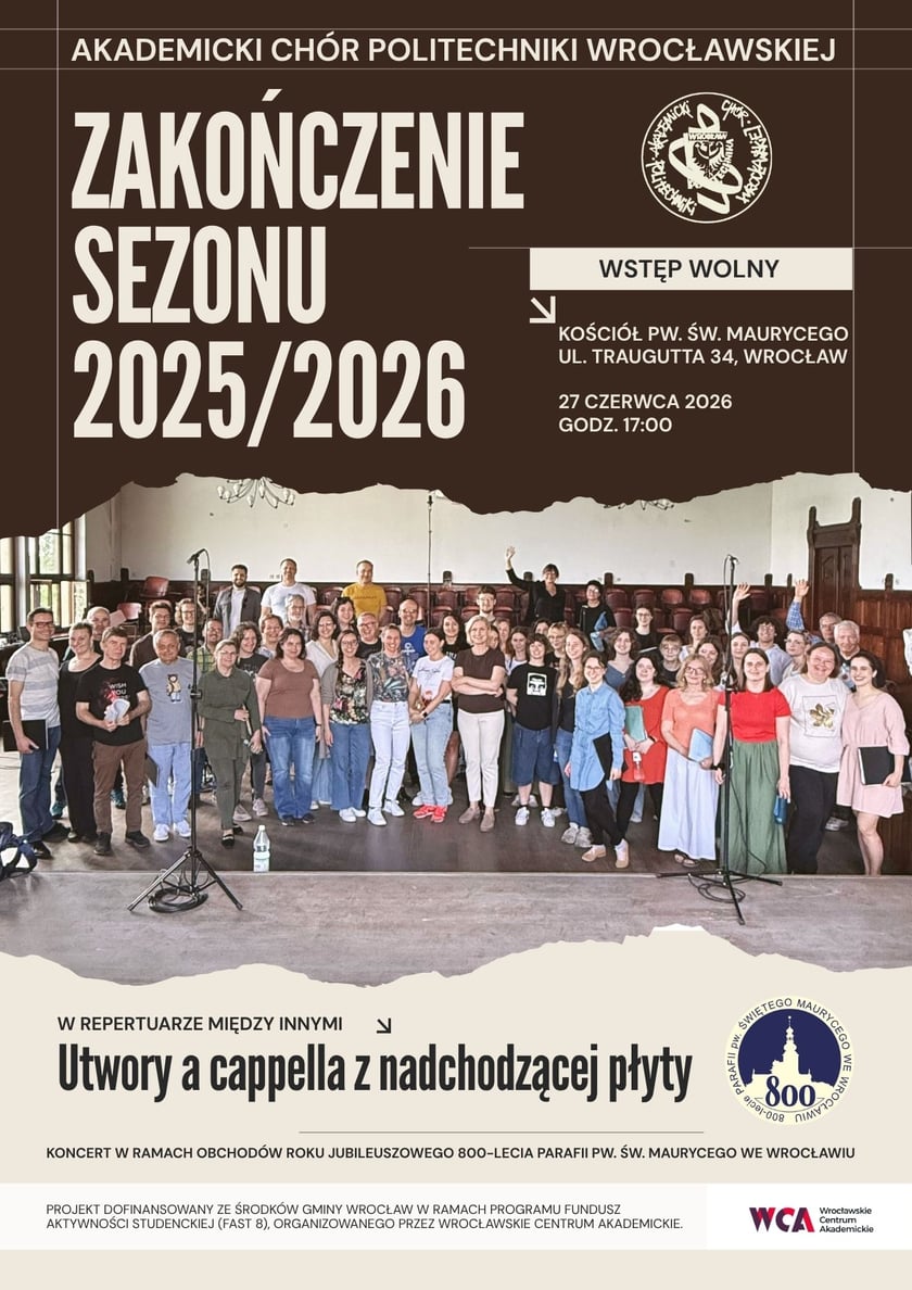 Plakat promujący koncert