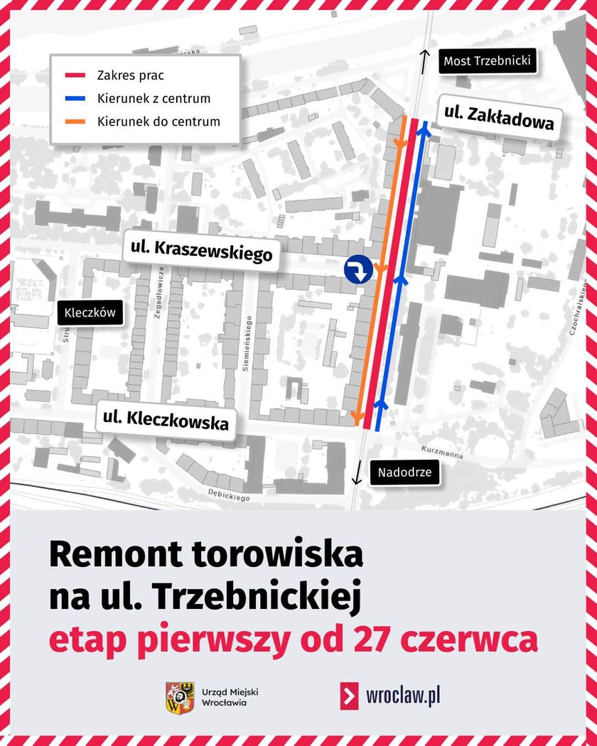 27 czerwca rozpocznie się remont na ul. Trzebnickiej