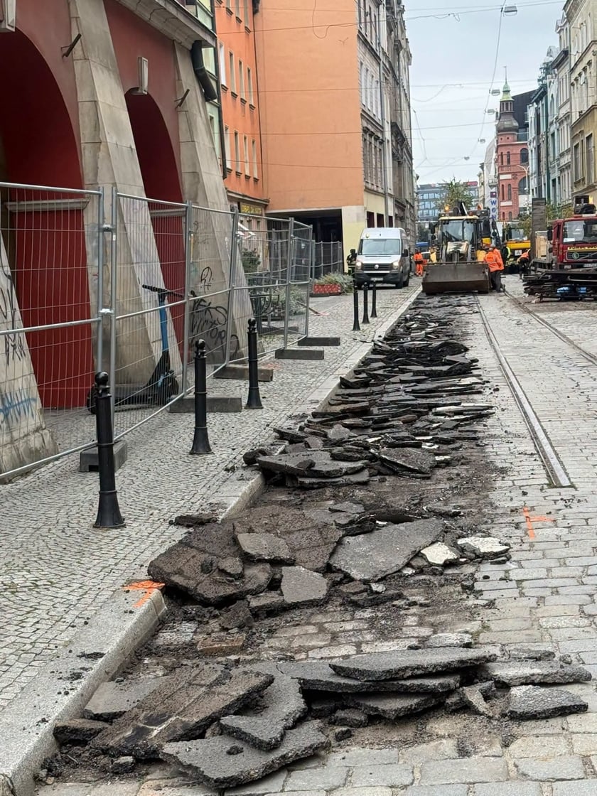 Trwają prace na ulicy Ruskiej