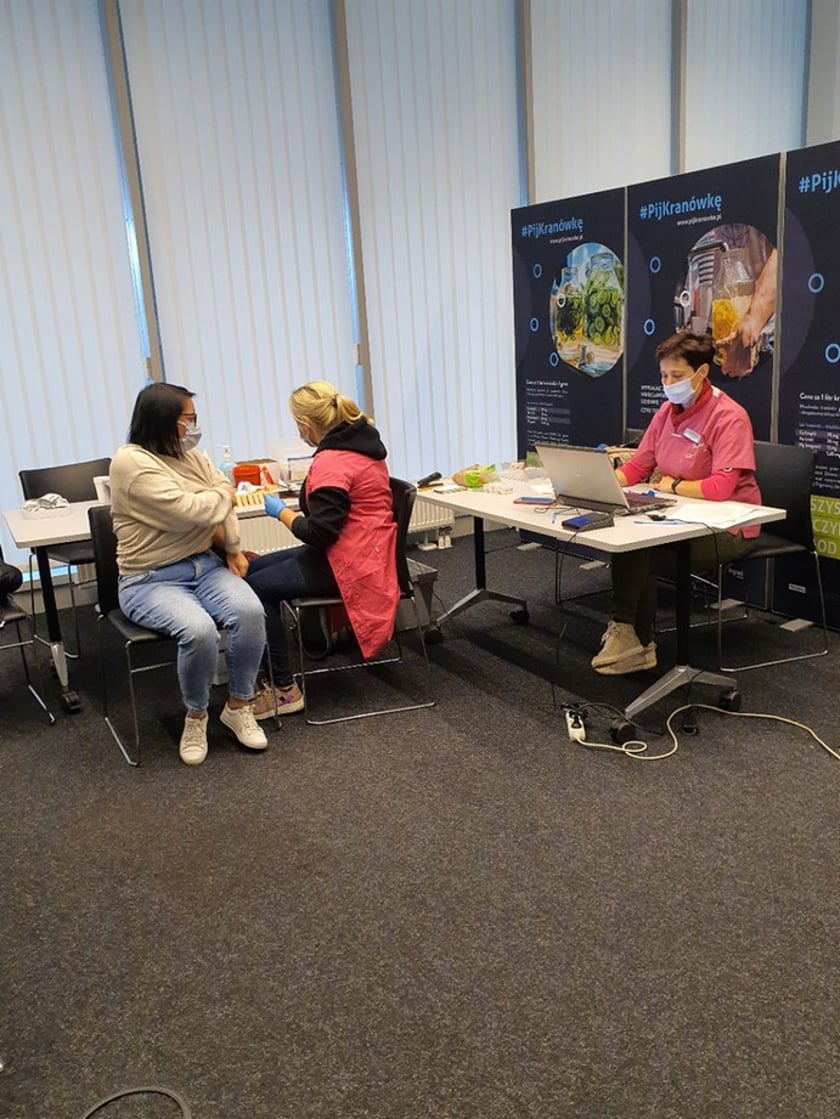 Punkt szczepień na koronawirusa na Tarczyński Arena Wrocław