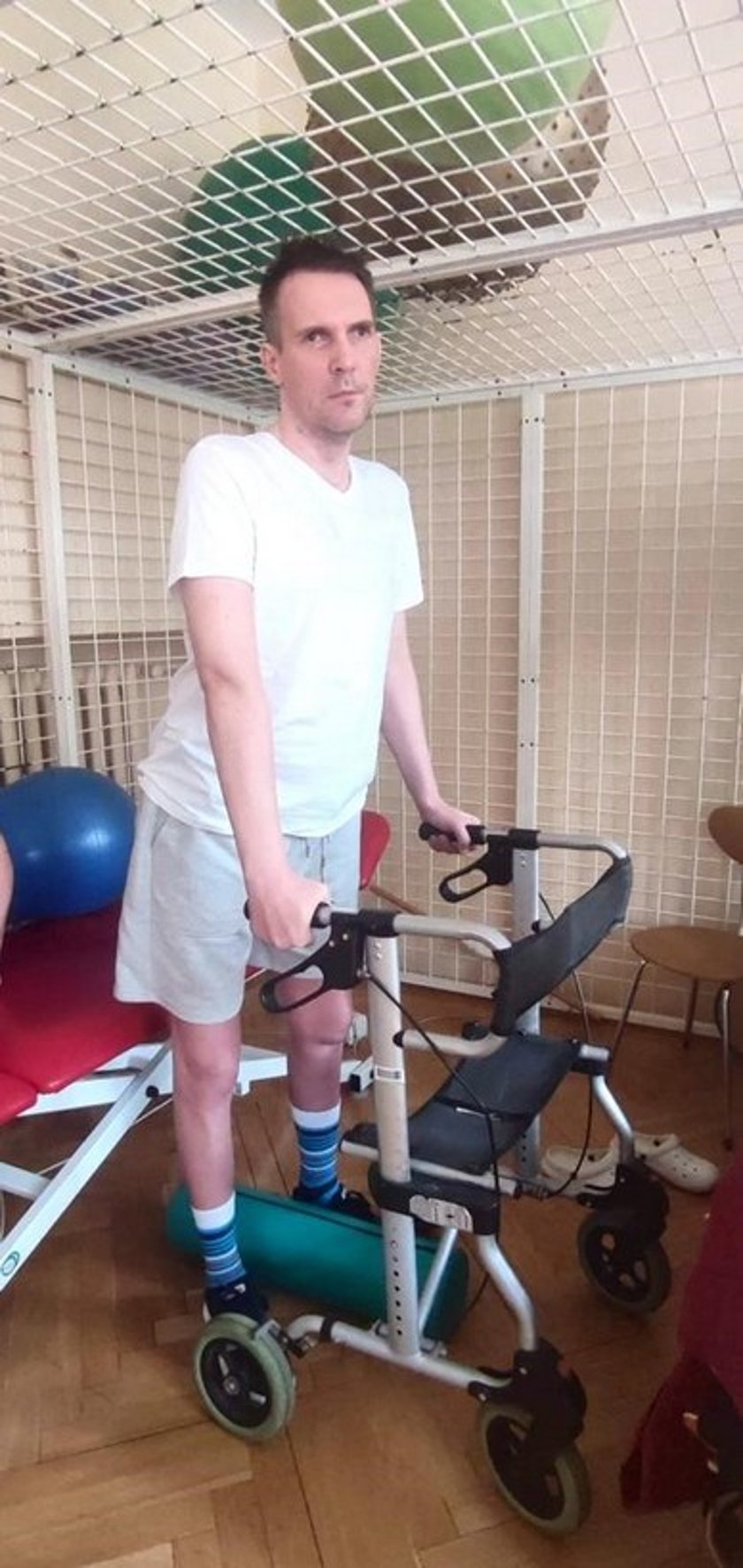 Na zdjęciu Rafał Fabich, wrocławski programista i zapalony kolarz,  który doznał rozległego udaru mózgu. Teraz można mu pomóc!