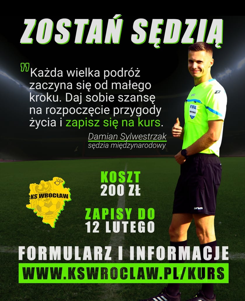Kurs na sędziego Wrocław 2025 - plakat