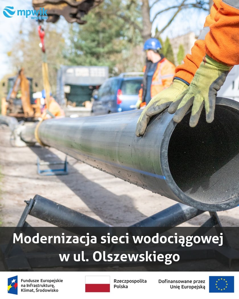 <p>Remont sieci wodociągowej przy ul. Olszewskiego, zdjęcie archiwalne.</p>
