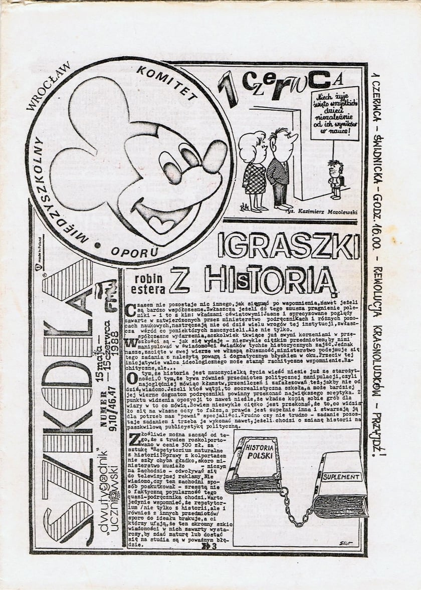 Szkoła, niezależne pismo uczniowskie wydawane we Wrocławiu