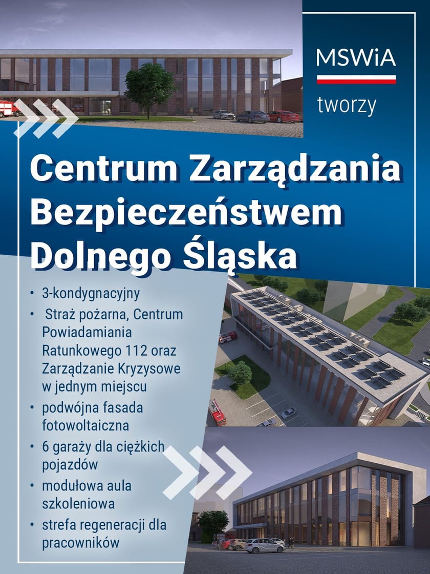 Centrum Zarządzania Bezpieczeństwem Dolnego Śląska - plakat informacyjny