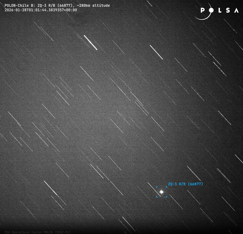 <p>"POLON-Chile B zarejestrował przelot stopnia rakiety ZQ-3 dnia 28 stycznia 2026 około godziny 01:02 UTC"</p>