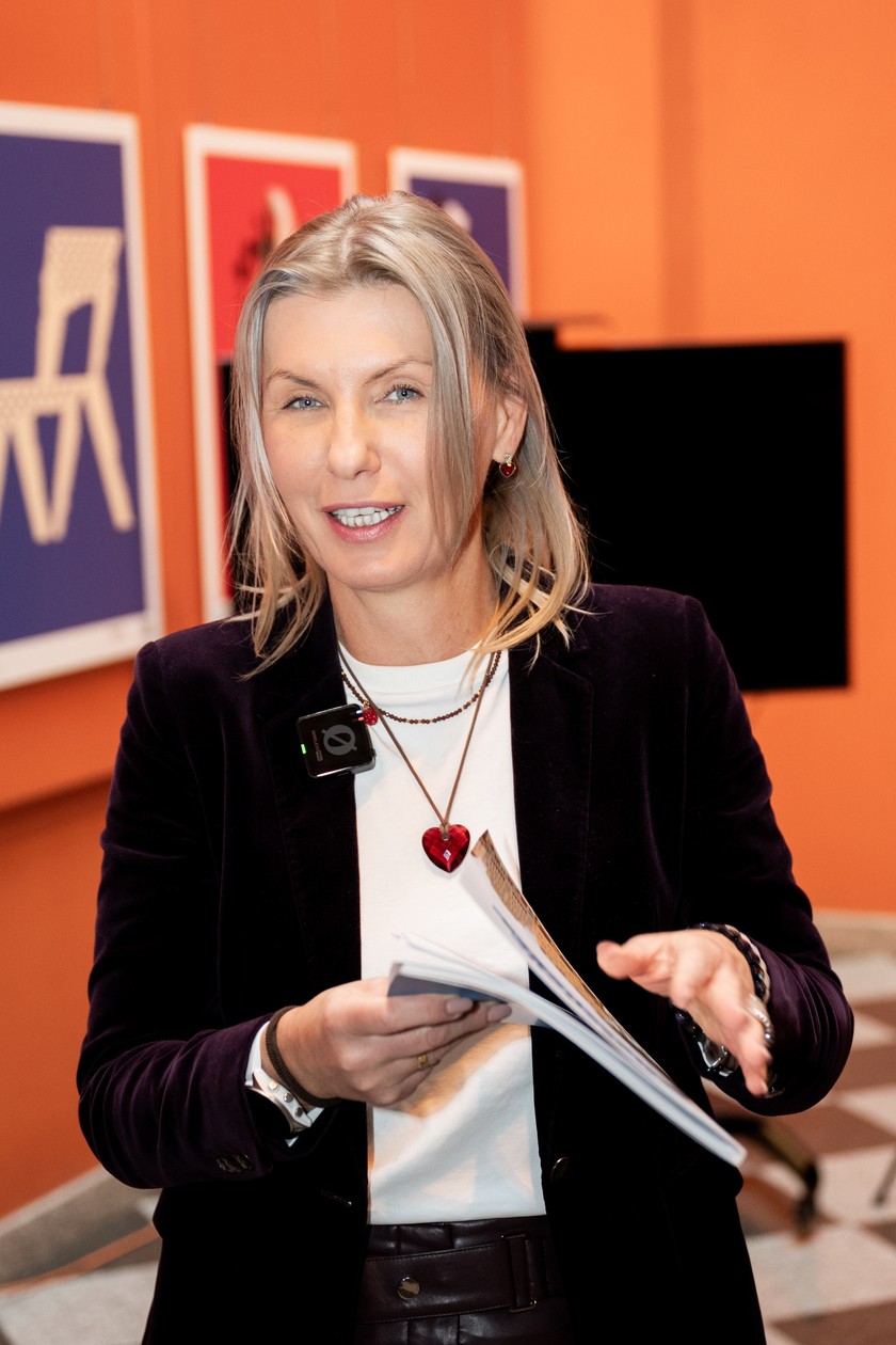 Konferencja prasowa, podczas której przedstawiono Poradnik Mieszkańca. Na zdjęciu wiceprezydent Wrocławia Renata Granowska