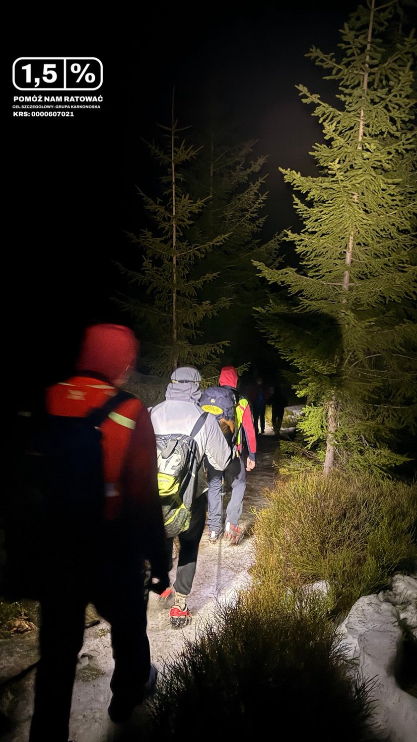 Akcja ratunkowa w Karkonoszach