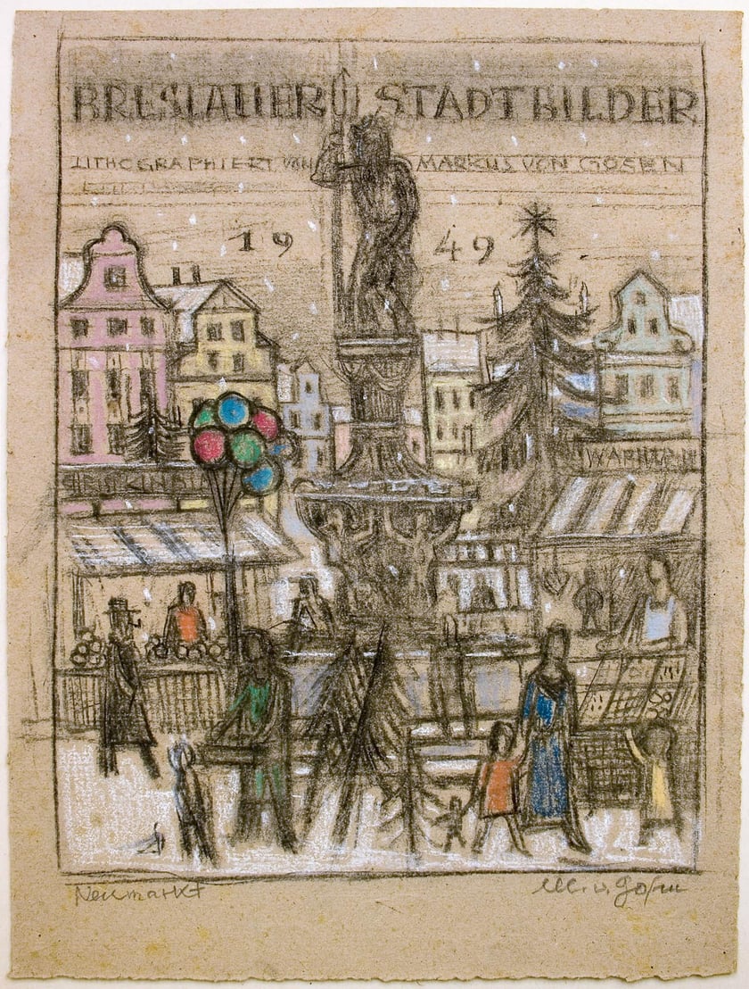 Powiększ obraz: <p>Markus von Gosen, litografia, jarmark</p>