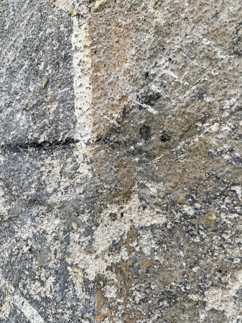 Powiększ obraz: <p>Metoda stratygraficzna polega na okrywaniu kolejnych warstw budynku, co pomaga na określenie np. jego oryginalnej barwy</p>