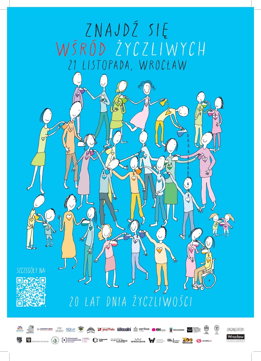 Powiększ obraz: <p>Plakat tegorocznej edycji Dnia Życzliwości projektu Andrzeja Tylkowskiego</p>