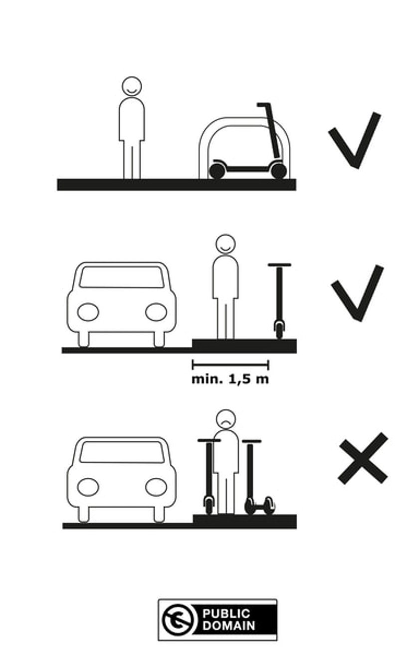 Powiększ obraz: Parkowanie hulajnogi